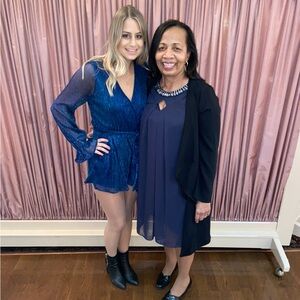 Lulus Blue Shimmer Romper